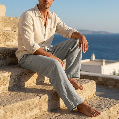 BELVARO Riviera Linen Pants